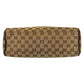 GUCCI Tote Bag 145810 GG canvas Beige Brown SilverMetal Tote Bag Shoulder Bag Sherry line Women Used Authentic