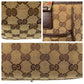 GUCCI Tote Bag 145810 GG canvas Beige Brown SilverMetal Tote Bag Shoulder Bag Sherry line Women Used Authentic
