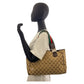 GUCCI Tote Bag 145810 GG canvas Beige Brown SilverMetal Tote Bag Shoulder Bag Sherry line Women Used Authentic