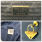 PRADA Boston Duffel bag leather Navy Gold Metal Boston Duffel bag Handbag Safiano Women(Unisex) Used Authentic