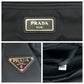 PRADA Backpack 2VZ028 Nylon Black SilverMetal Test Triangle With logo