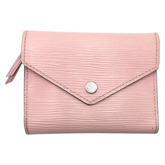 LOUIS VUITTON Tri-fold wallet M62946 Epi Leather Pink Rose Ballerine Tri-fold Wallet Folded Wallet Compact Wallet Epi Portefeuille Victorine Women Used Authentic