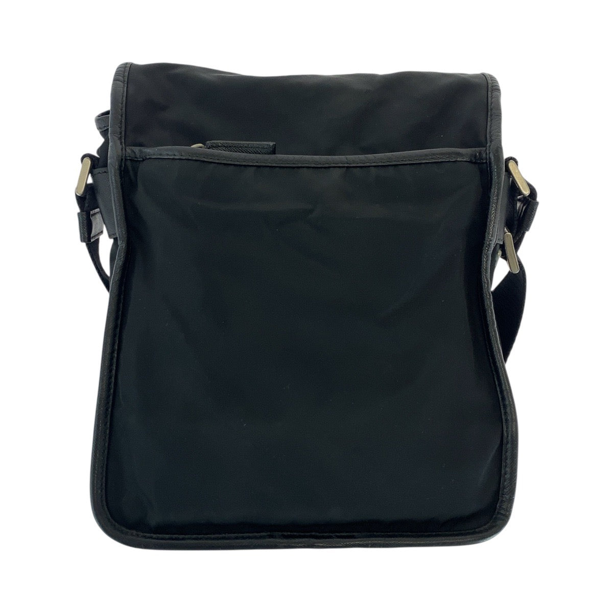 PRADA Shoulder Bag Nylon Black SilverMetal Shoulder Bag pochette Test Triangle With logo Women(Unisex) Used Authentic