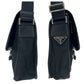 PRADA Shoulder Bag Nylon Black SilverMetal Shoulder Bag pochette Test Triangle With logo Women(Unisex) Used Authentic
