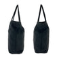 PRADA Tote Bag Nylon Black SilverMetal Tote Bag handbag Test Triangle With logo Women Used Authentic