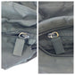 PRADA Tote Bag Nylon Black SilverMetal Tote Bag handbag Test Triangle With logo Women Used Authentic