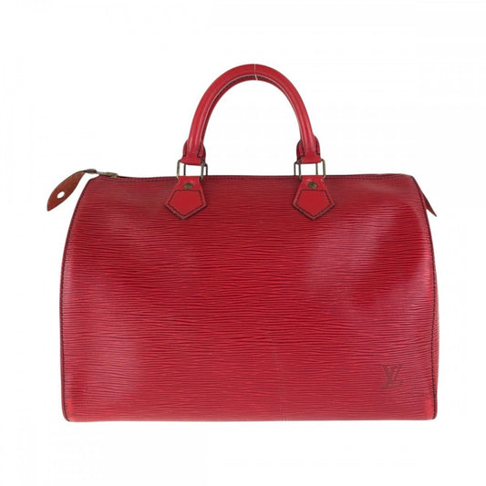 LOUIS VUITTON Handbag M43007 leather Castilian red Handbags Mini Boston Duffel bag Epi Speedy 30 Women Used Authentic