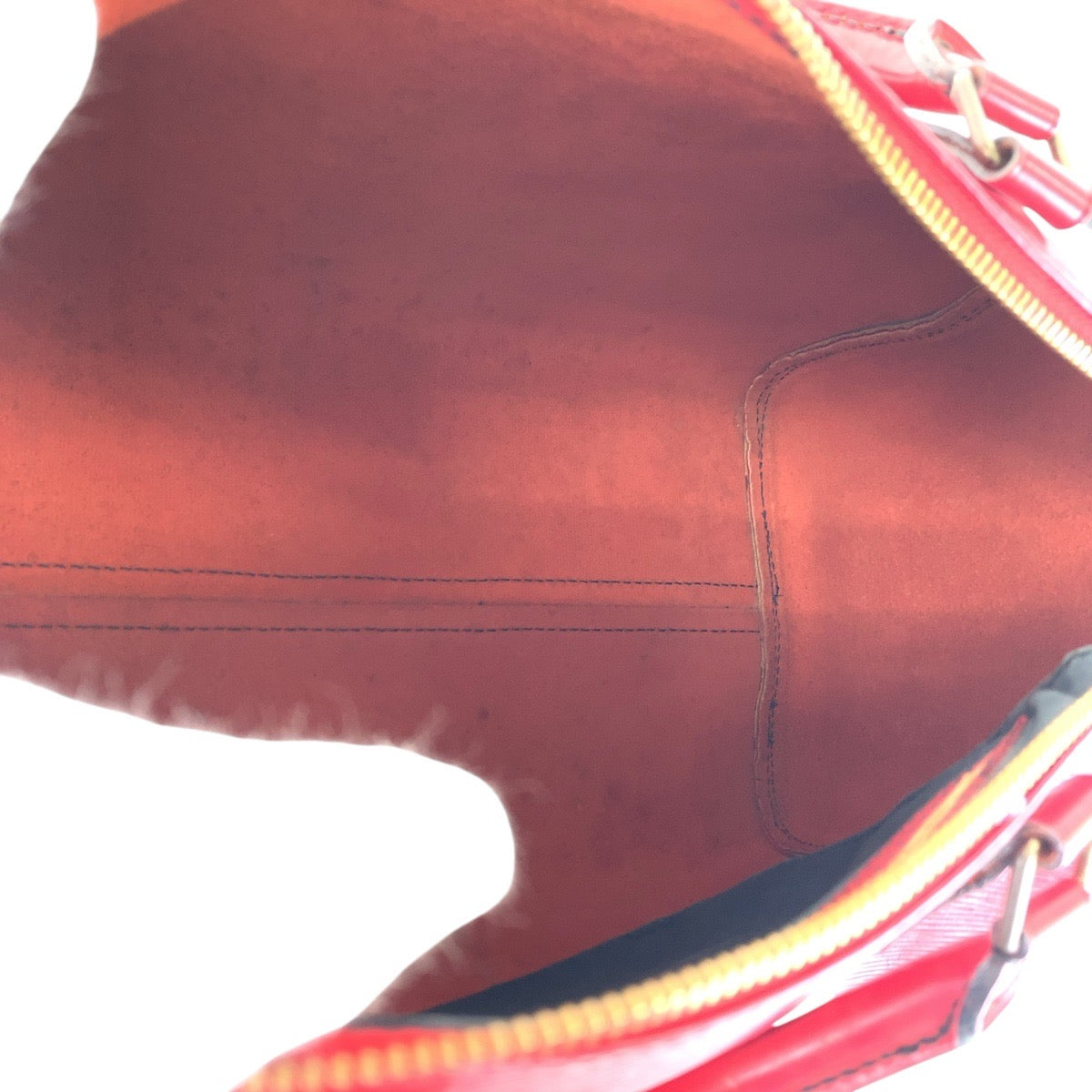 LOUIS VUITTON Handbag M43007 leather Castilian red Handbags Mini Boston Duffel bag Epi Speedy 30 Women Used Authentic