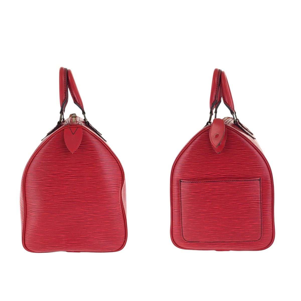 LOUIS VUITTON Handbag M43007 leather Castilian red Handbags Mini Boston Duffel bag Epi Speedy 30 Women Used Authentic