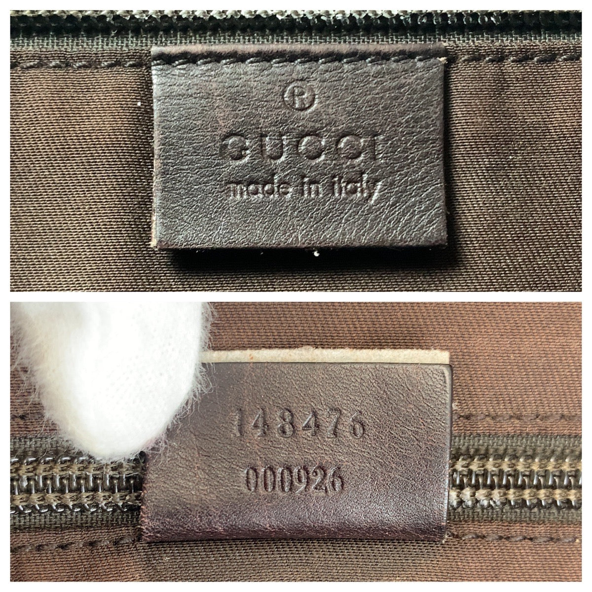 GUCCI Shoulder Bag 148476 leather Brown Silver Metal Shoulder Bag Messenger bag Guccisima Women Used Authentic