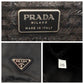 PRADA Shoulder Bag B5469F Nylon black Shoulder Bag pochette Test Triangle With logo Women Used Authentic