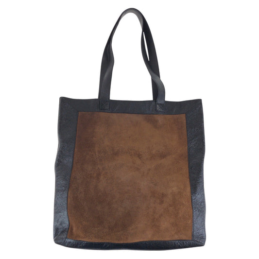 GUCCI Tote Bag 519335 Suede, Leather Brown Tote Bag Shoulder Bag Unisex Interlocking Women Used Authentic
