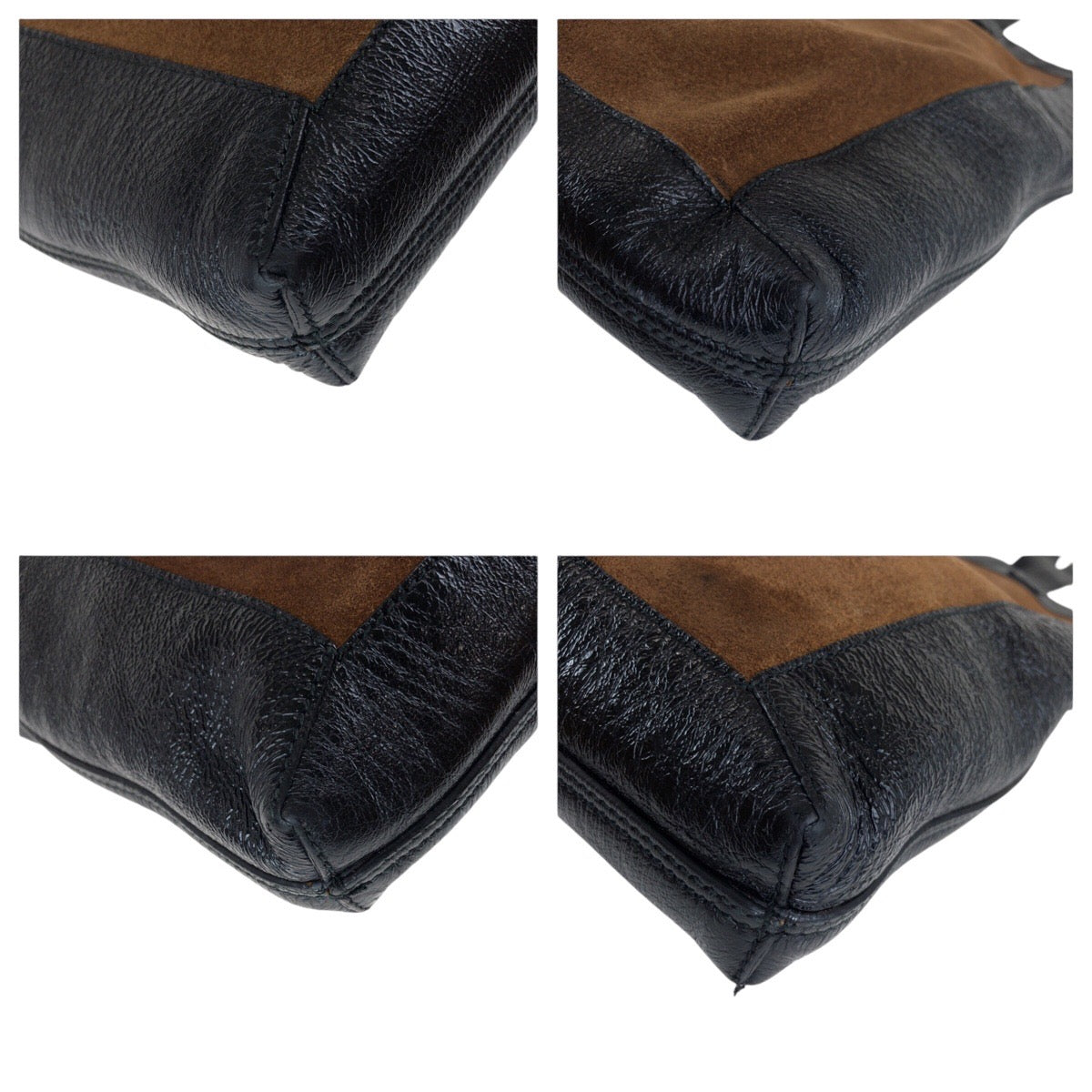 GUCCI Tote Bag 519335 Suede, Leather Brown Tote Bag Shoulder Bag Unisex Interlocking Women Used Authentic