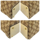 GUCCI Tote Bag 120835 GG canvas, leather Beige White Gold Metal Tote Bag Shoulder Bag Women Used Authentic