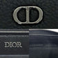 Dior Long Wallet Purse leather black