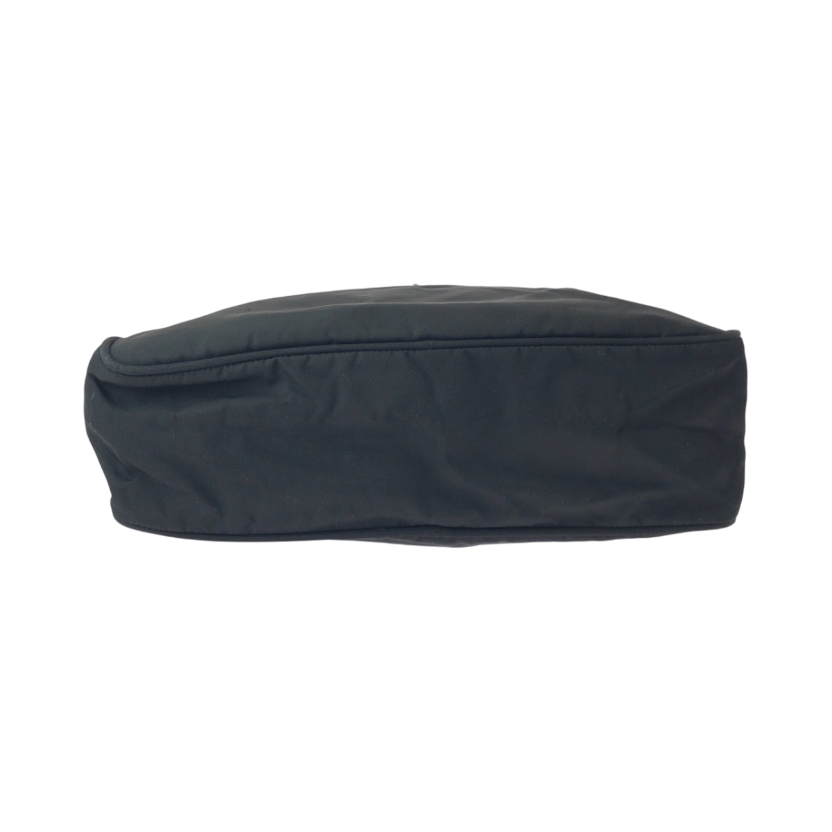 PRADA Shoulder Bag Nylon Black SilverMetal Test Triangle With logo