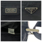 PRADA Shoulder Bag Nylon Black SilverMetal Test Triangle With logo