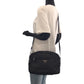 PRADA Shoulder Bag Nylon Black SilverMetal Test Triangle With logo