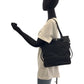 GUCCI Tote Bag 107757 GG canvas Black SilverMetal Tote Bag Shoulder Bag Women Used Authentic