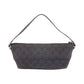 GUCCI Handbag 07198 GG canvas, leather Dark Brown SilverMetal Handbag accessory pouch Women Used Authentic