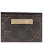 GUCCI Handbag 07198 GG canvas, leather Dark Brown SilverMetal Handbag accessory pouch Women Used Authentic