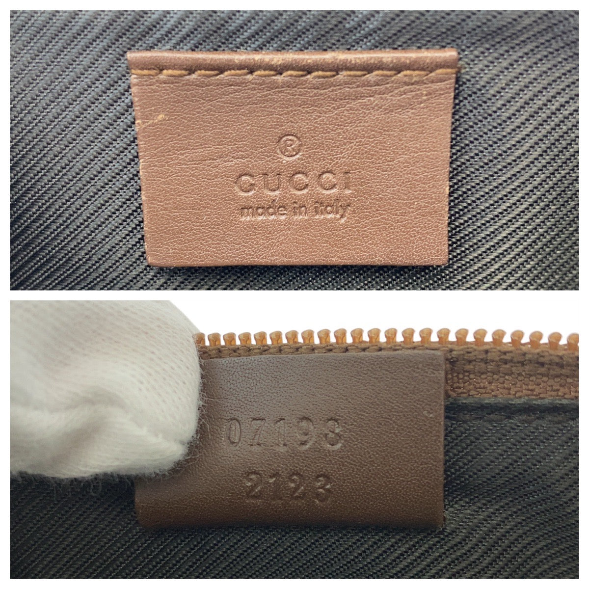 GUCCI Handbag 07198 GG canvas Beige brown