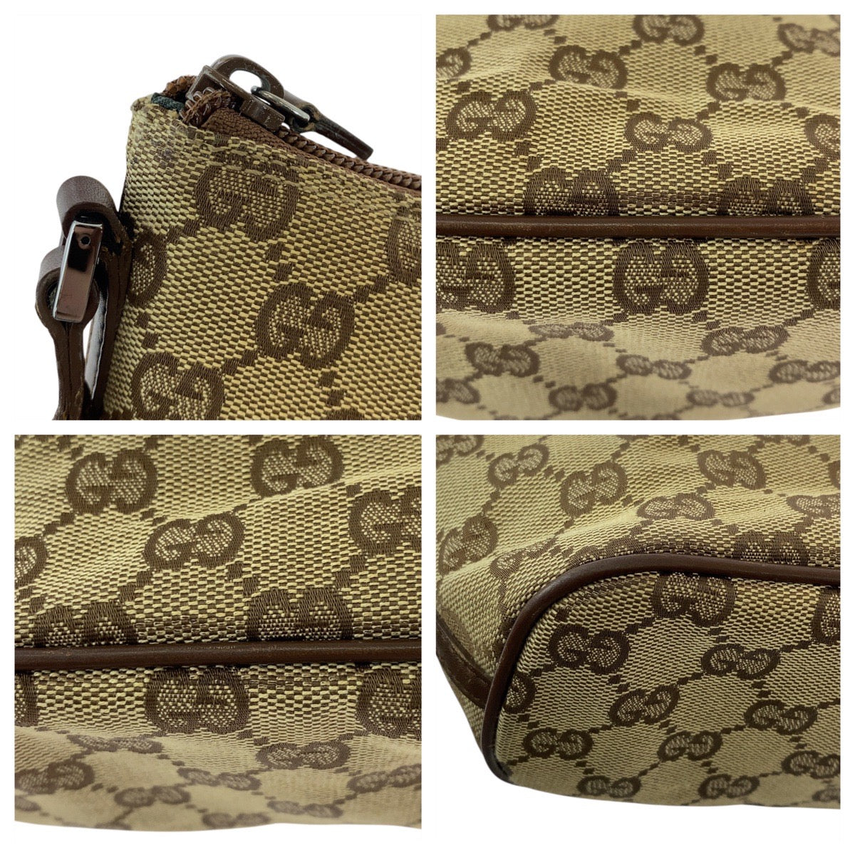 GUCCI Handbag 07198 GG canvas Beige brown