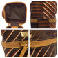 GUCCI Handbag 039 9054 Nylon Brown Gold Metal Handbag pouch Women Used Authentic