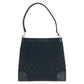 GUCCI Shoulder Bag 001 4231 GG canvas, leather Black GoldMetal Women Used Authentic