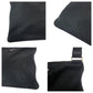 PRADA Shoulder Bag Nylon Black SilverMetal Shoulder Bag pochette Test Triangle With logo Women Used Authentic