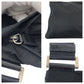 PRADA Shoulder Bag Nylon Black SilverMetal Shoulder Bag pochette Test Triangle With logo Women Used Authentic
