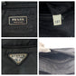 PRADA Shoulder Bag BT0166 Nylon Black SilverMetal Shoulder Bag pochette Test Triangle With logo Women Used Authentic