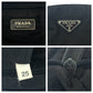 PRADA Shoulder Bag Nylon Black SilverMetal Test Triangle With logo