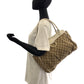 GUCCI Tote Bag 189831 GG canvas Beige White Gold Metal Tote Bag Handbag Shoulder Bag Abbey Women Used Authentic