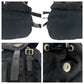 PRADA Backpack Nylon Black SilverMetal Backpack Backpack Test Triangle With logo Women Used Authentic