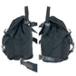 PRADA Backpack Nylon Black SilverMetal Backpack Backpack Test Triangle With logo Women Used Authentic