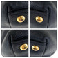 PRADA Tote Bag leather Black GoldMetal