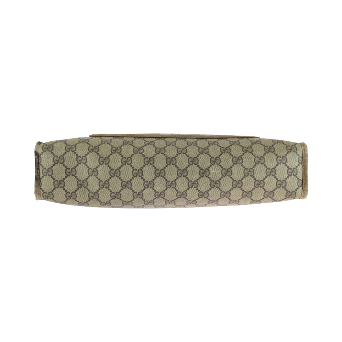 GUCCI Tote Bag 89 02 997 GG Supreme Canvas Brown Beige Gold Metal Tote Bag Shoulder Bag Old Gucci Shelly Line Women Used Authentic