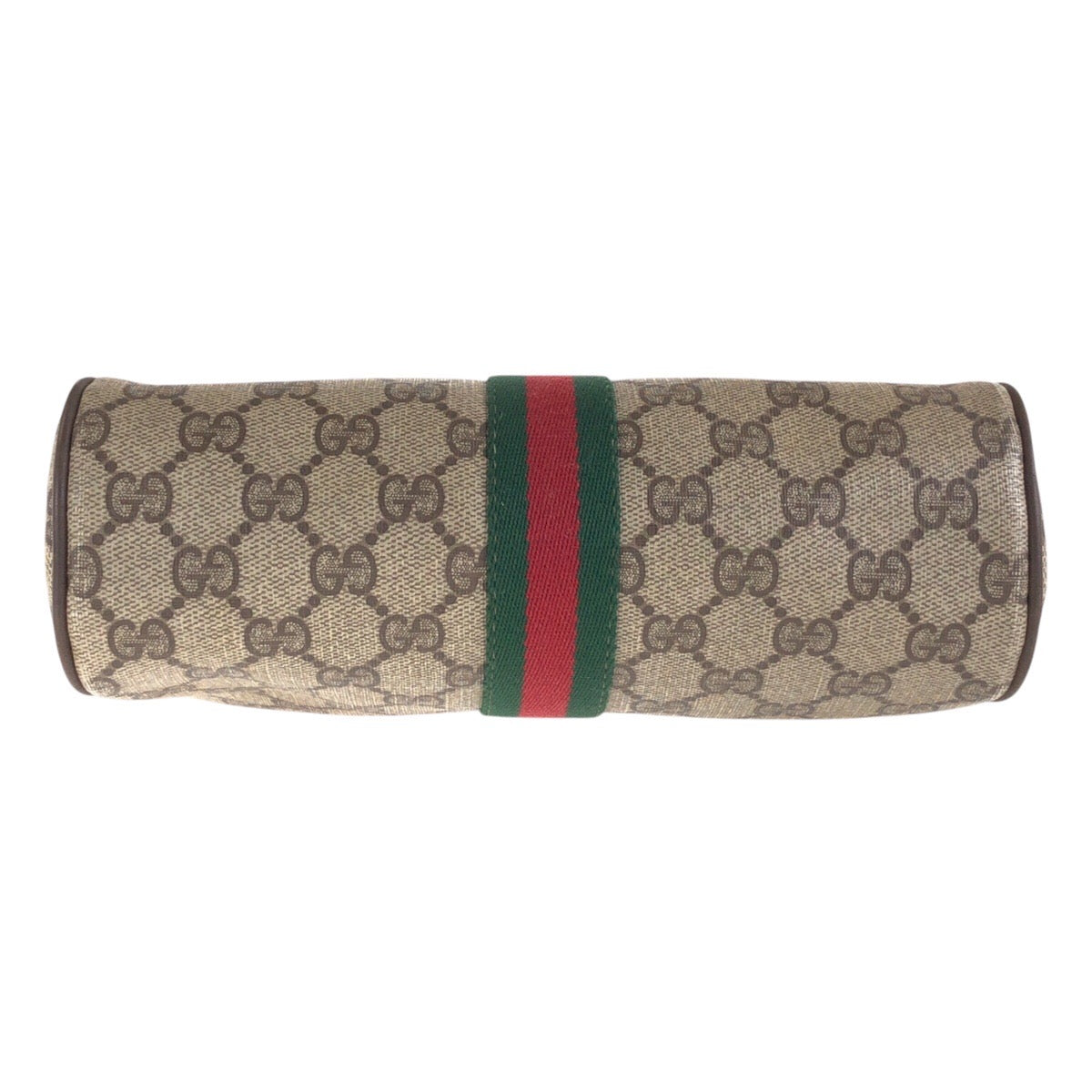 GUCCI Shoulder Bag 68 02 004 GG Supreme canvas, leather Brown Beige Gold Metal Crossbody Shoulder Bag Old Gucci Shelly Line Women Used Authentic