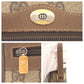 GUCCI Shoulder Bag 68 02 004 GG Supreme canvas, leather Brown Beige Gold Metal Crossbody Shoulder Bag Old Gucci Shelly Line Women Used Authentic