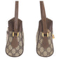 GUCCI Shoulder Bag 68 02 004 GG Supreme canvas, leather Brown Beige Gold Metal Crossbody Shoulder Bag Old Gucci Shelly Line Women Used Authentic
