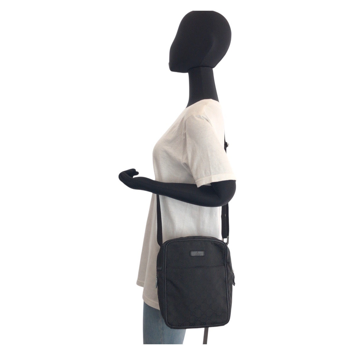 GUCCI Shoulder Bag 122759 GG canvas Black black Shoulder Bag Pochette Women(Unisex) Used Authentic