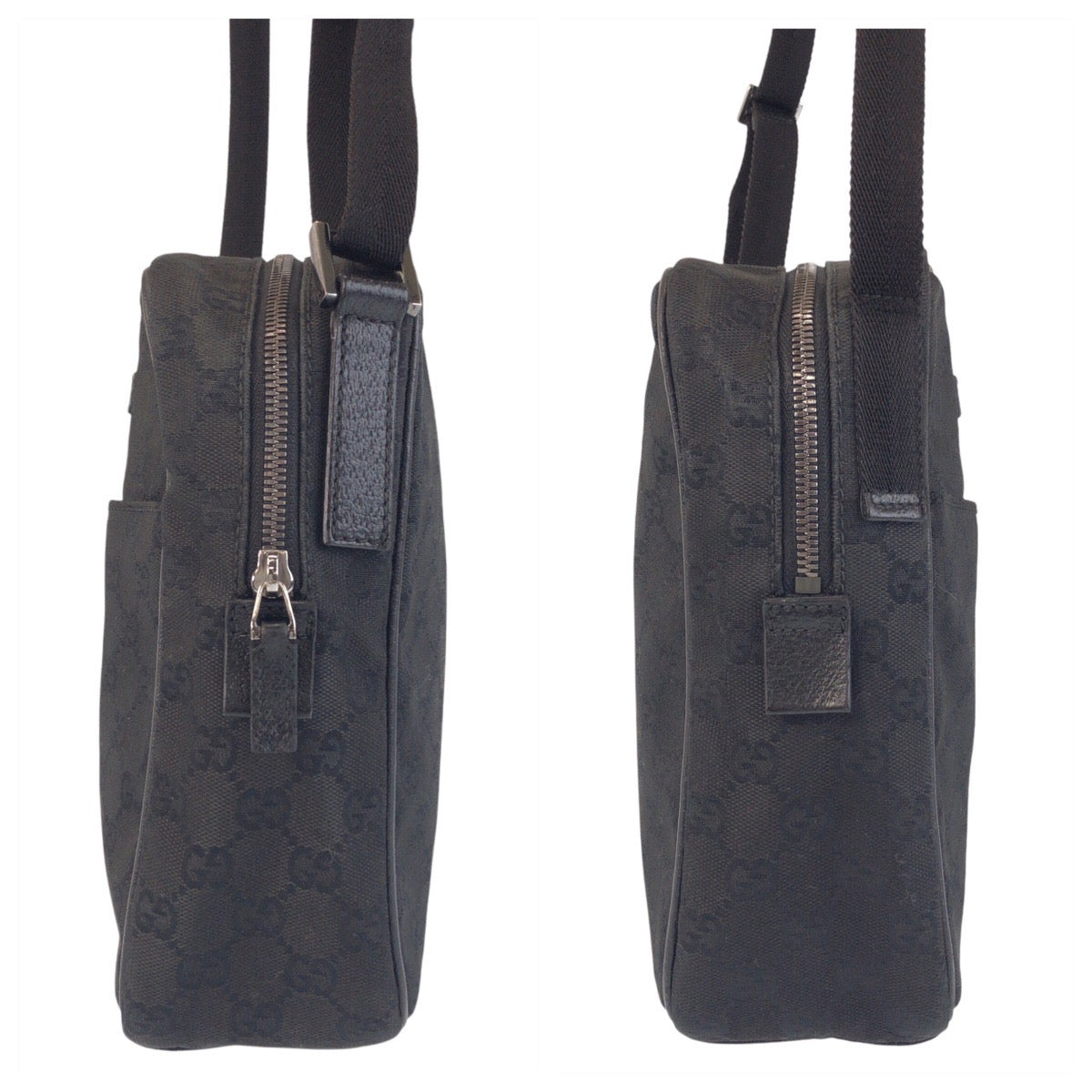 GUCCI Shoulder Bag 122759 GG canvas Black black Shoulder Bag Pochette Women(Unisex) Used Authentic