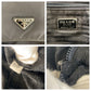 PRADA Shoulder Bag Nylon, Leather black Shoulder Bag pochette Test Triangle With logo Women Used Authentic