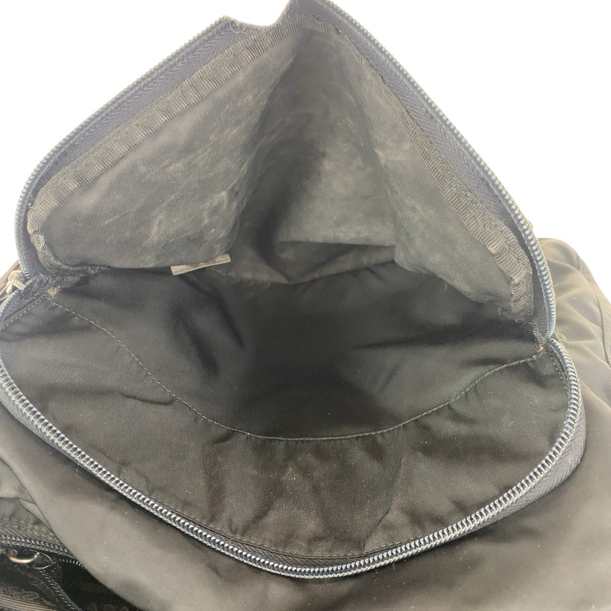 PRADA Shoulder Bag Nylon, Leather black Shoulder Bag pochette Test Triangle With logo Women Used Authentic