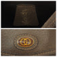 GUCCI Shoulder Bag leather Brown Gold Metal Shoulder Bag pochette Old Gucci Women Used Authentic