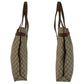 GUCCI Tote Bag 39 02 091 GG Supreme canvas, leather Beige Brown Gold Metal Tote Bag Shoulder Bag Sherry Line Old Gucci Women Used Authentic