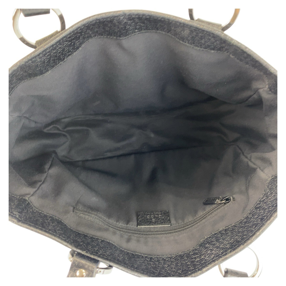 GUCCI Tote Bag 113019 GG canvas Black black