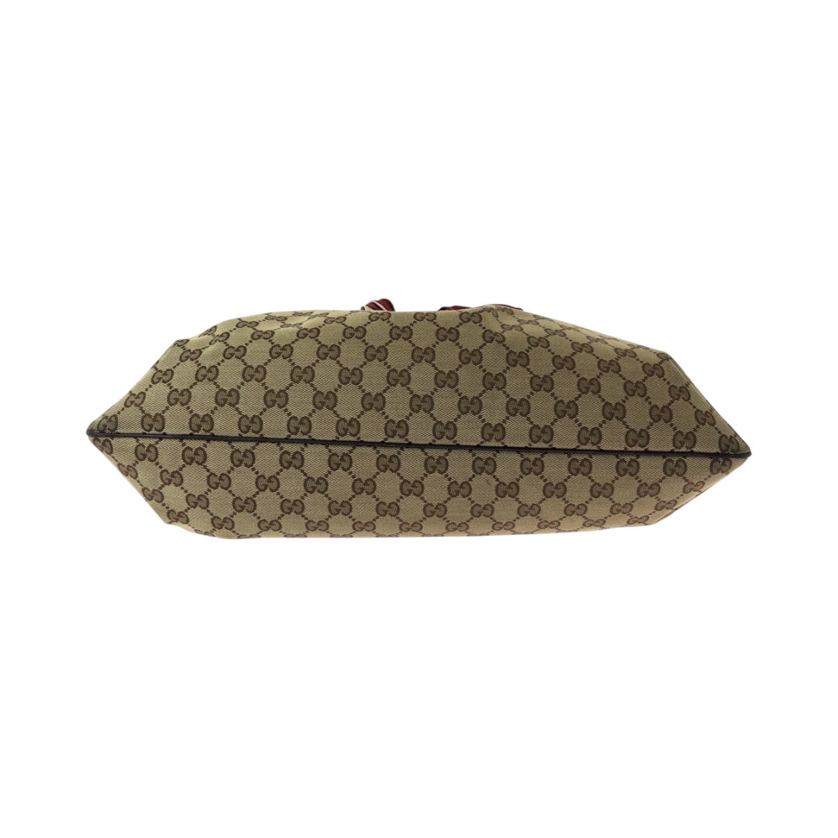 GUCCI Shoulder Bag 162788 GG canvas Beige Brown Gold Metal One Shoulder Bag Positano scarf Women Used Authentic