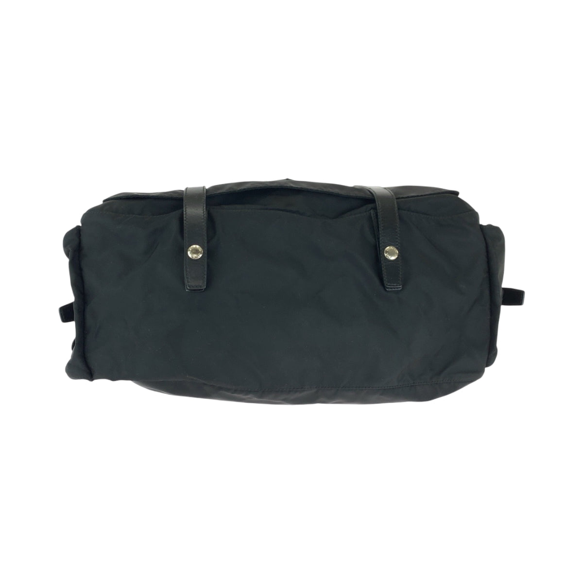 PRADA Shoulder Bag BT0643 Nylon Black SilverMetal Shoulder Bag Messenger bag Test Triangle With logo mens Used Authentic